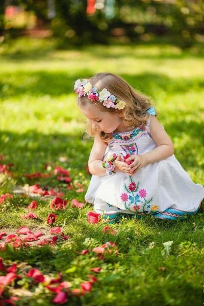 Children with Flowers