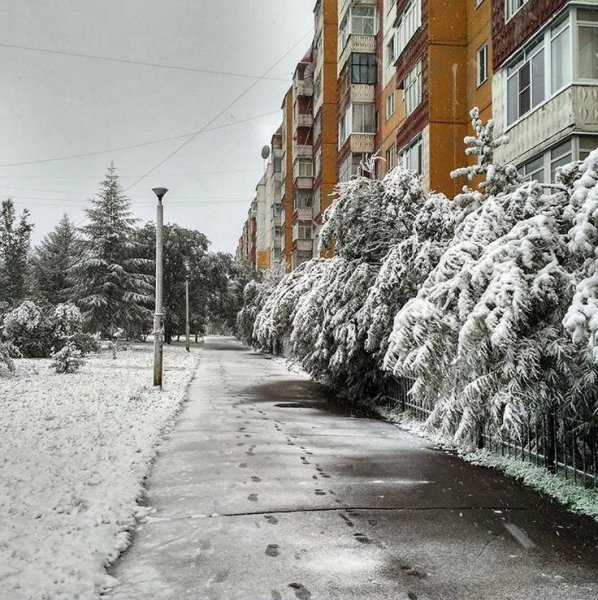 Ливень снегопад
