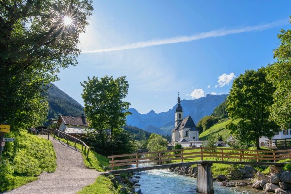 Ландшафт в Германии Бавария