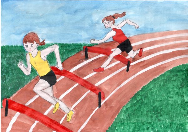 Детские рисунки на тему спорт