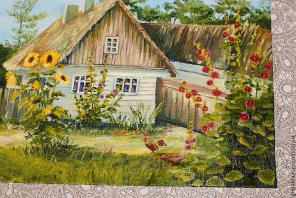 Деревня рисунок