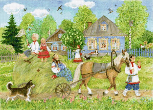 Елена Уварова художник деревня