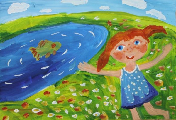 Лето иллюстрация для детей