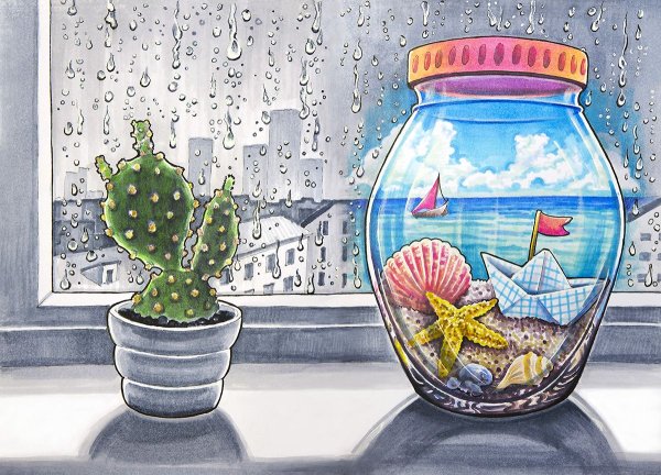 Лето в банке скетч