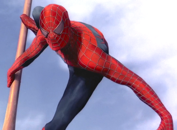 Рисунок Питера Паркера человек паук 2002