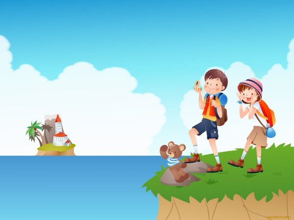 Детские летние рисунки