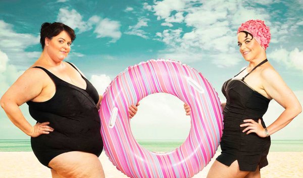 Толстая худеет