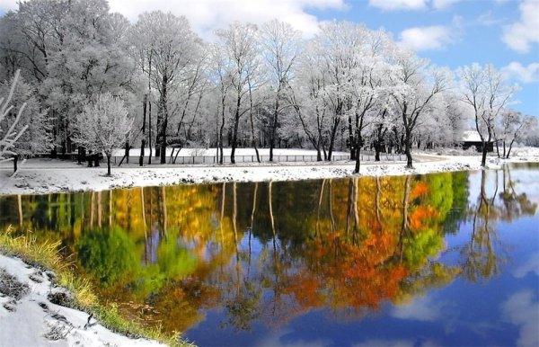 Снег и солнце