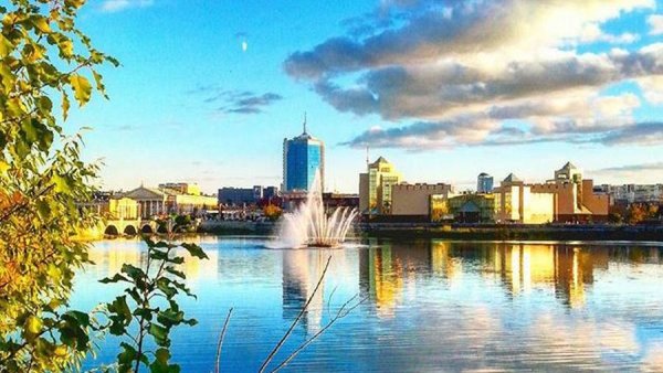 Набережная реки Миас Челябинск