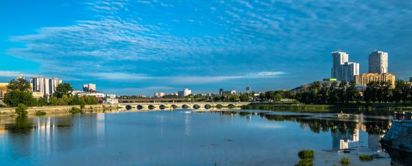 Река Миасс в Челябинске