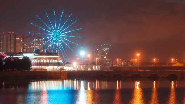 Ночной город Челябинск