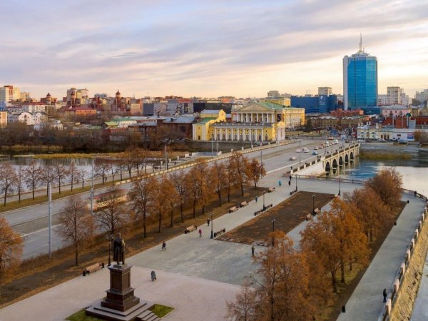 Набережная Челябинск зима