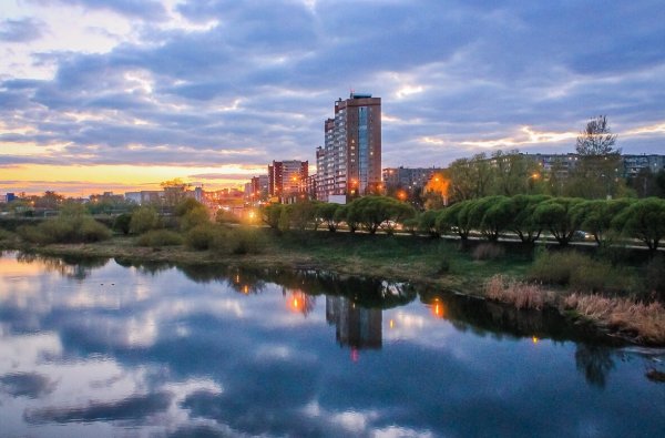 Река Миасс в Челябинске