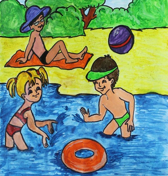Рисунок каникулы летом