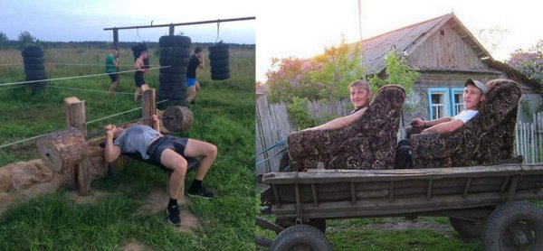 Прикольные фразы про деревню