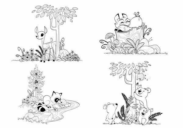 Лесная Полянка раскраска