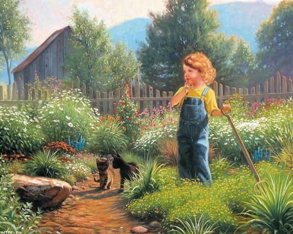 Художник Mark Keathley деревенская жизнь