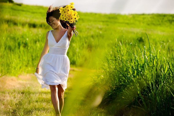 Счастливая девушка