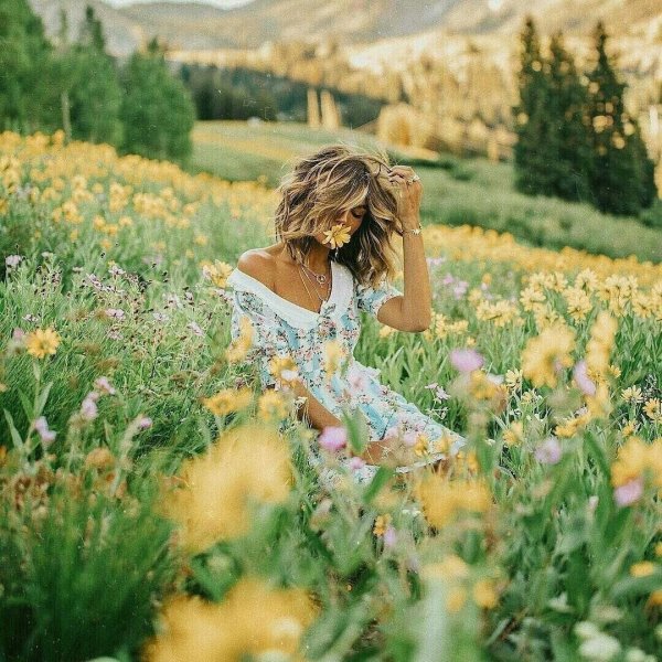 Девушка лето