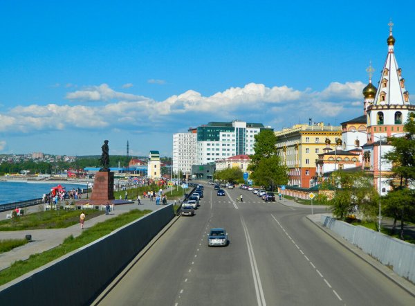 Закат Ангара Иркутск