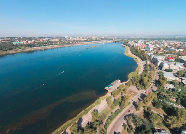 Река Иркут Иркутск набережная