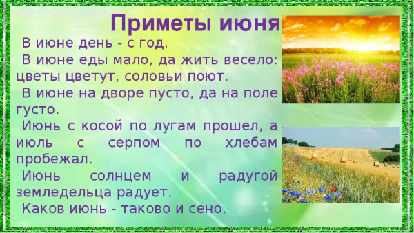 Летние загадки