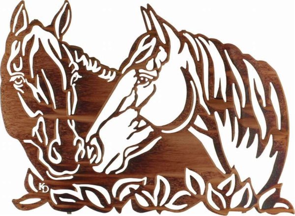 Выжигание по дереву лошадь