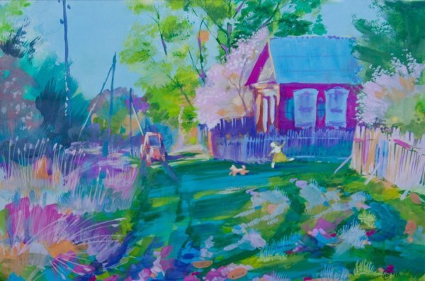 Правополушарное рисование одуванчики