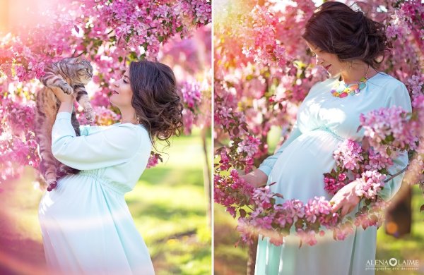 Беременная отдыхает