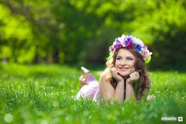 Девочка лето улыбается