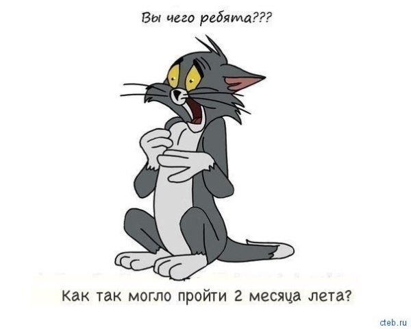Испуганный кот из том и Джерри