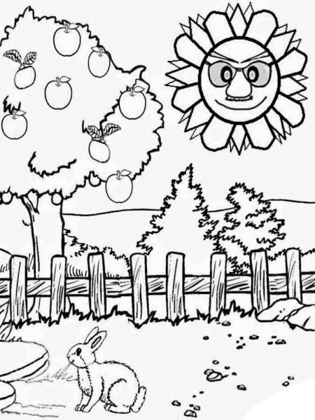 Картинки раскраски пейзаж