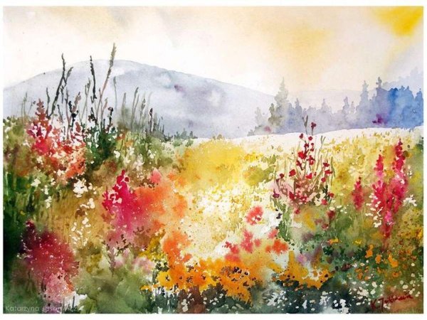 Пейзажи акварелью Татьяна Бейко