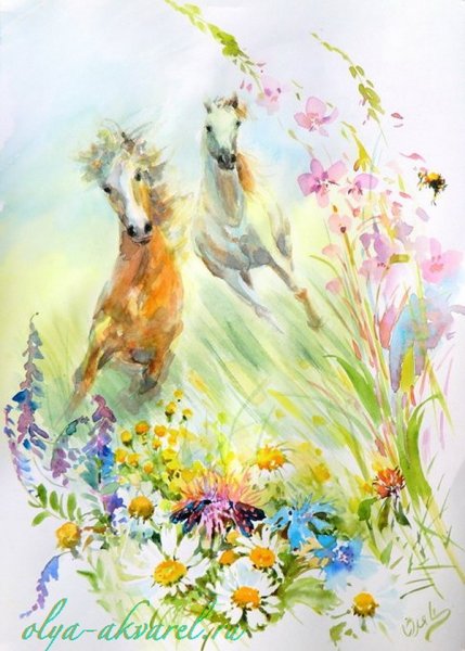 Ольга Цурина акварель