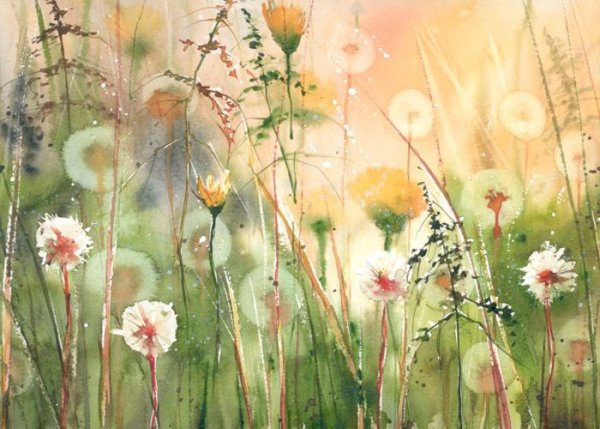 Пейзажи для рисования акварелью