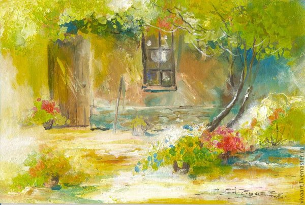 Небо акварель