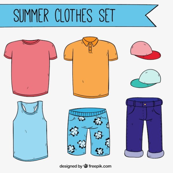Летняя одежда мультяшная