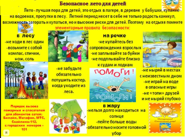 Безопасное лето для детей