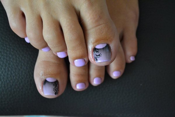 Педикюр гель лак