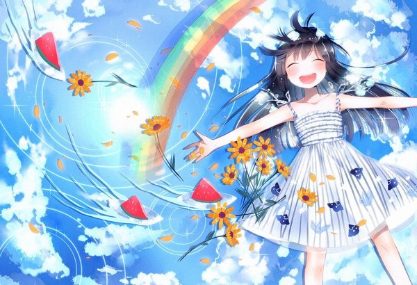 Аниме девочка спокойная