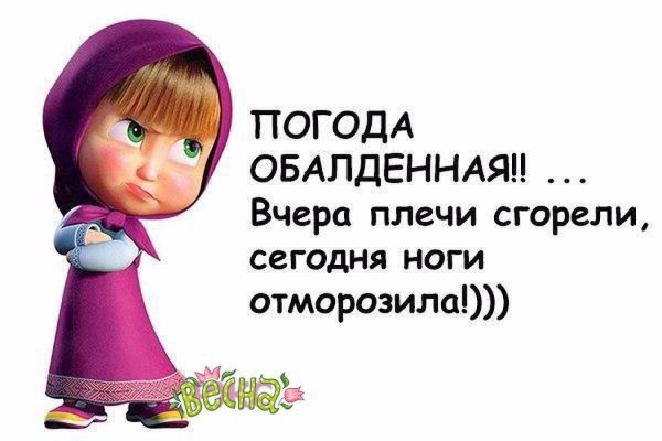 Смешные про Холодное лето