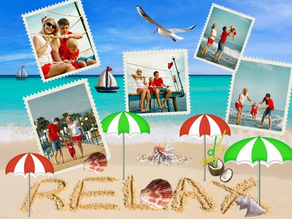 Девушка в шляпе на море