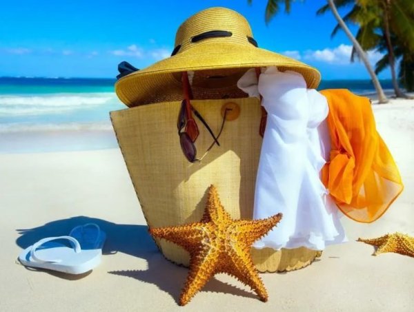 Семья на пляже