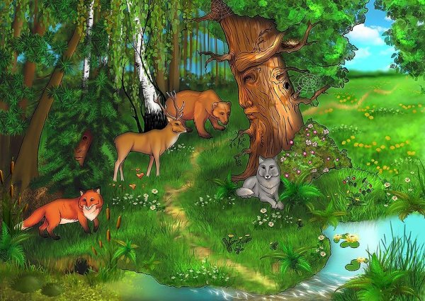 Детские рисунки природы