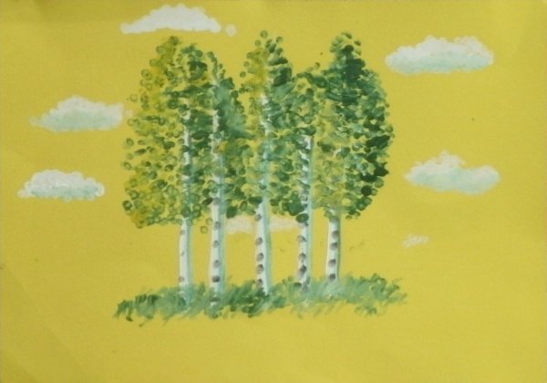 Береза мультяшная