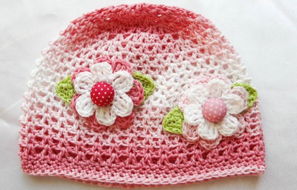 Летняя шапочка для девочки