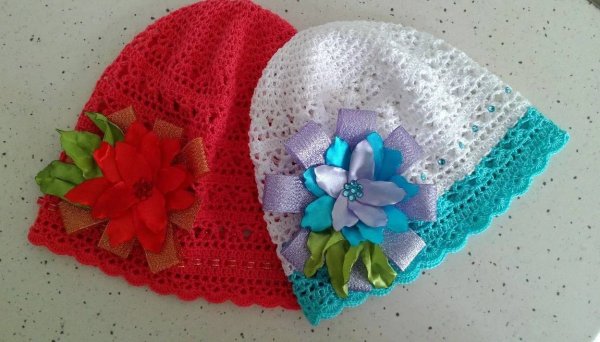 Летняя шапочка для девочки