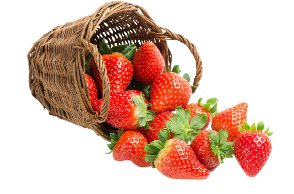 Корзина с клубникой