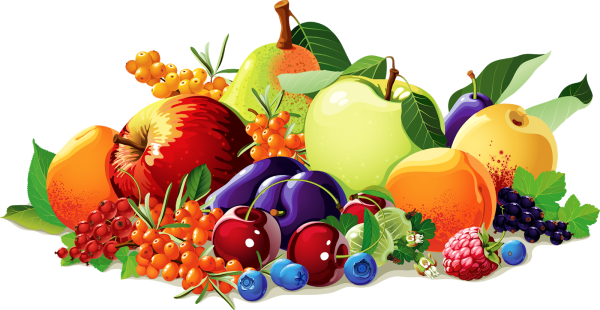 Фрукты клипарт на прозрачном фоне