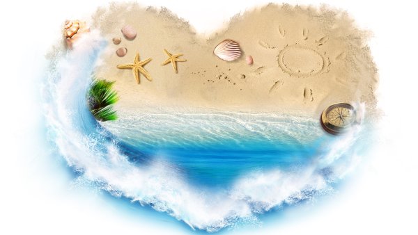 Открытка море